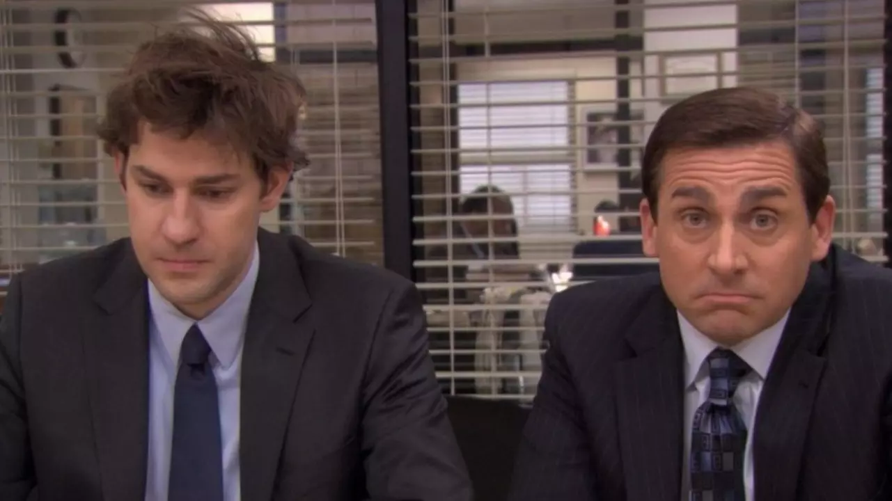 Michael Scott and Jim Halpert